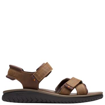 CLARKS  MENS  SANDAL - BEESWAX LEATHER